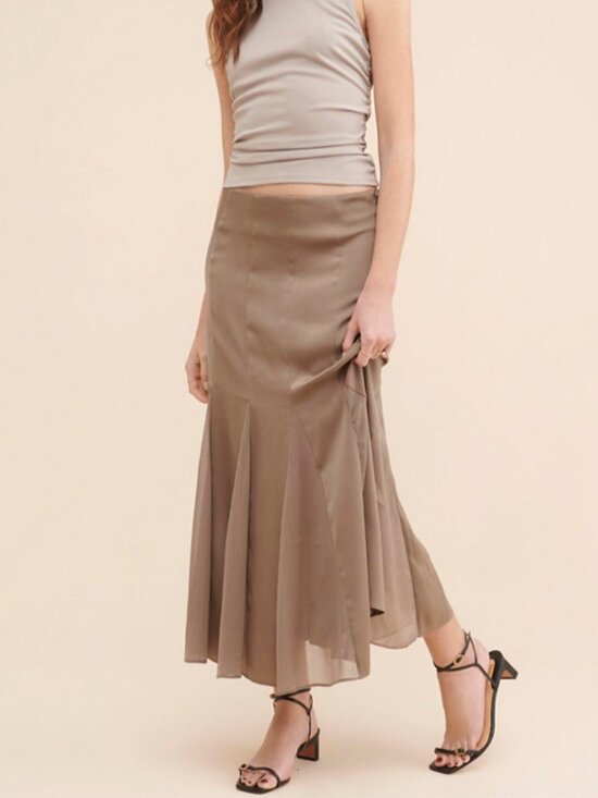 Lioness Dresses & Skirts - Lioness Rose Maxi Skirt in Ash Midi Skirt Size S